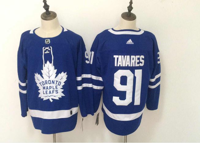 Adidas Youth Toronto Maple Leafs #91 Tavares Blue NHL Jerseys
